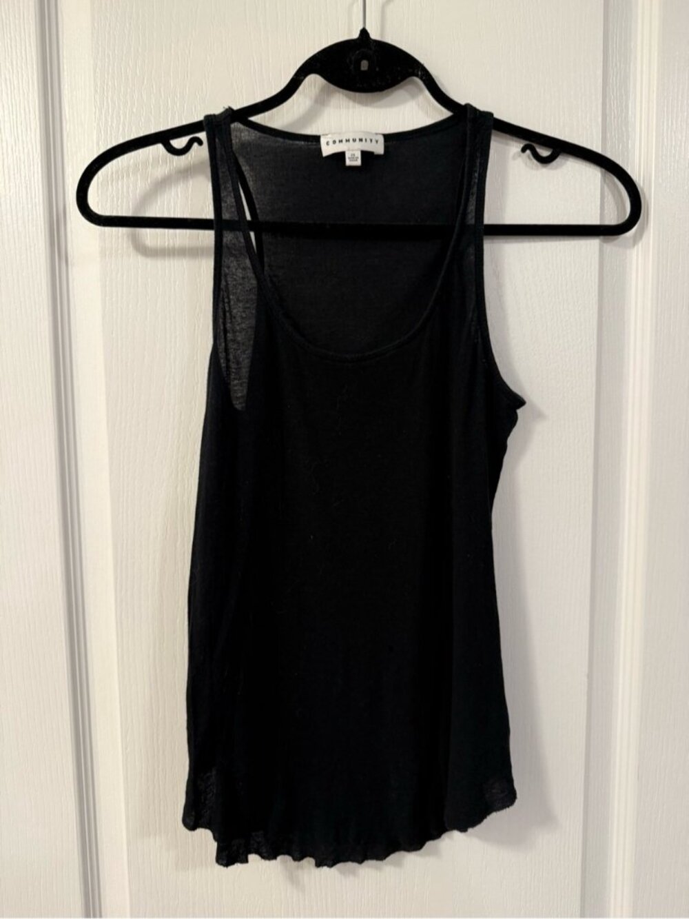 Aritzia Women's Tank Top Black Size XS Neutral Causal Basic Summer Whimsigoth - Picture 4 of 7